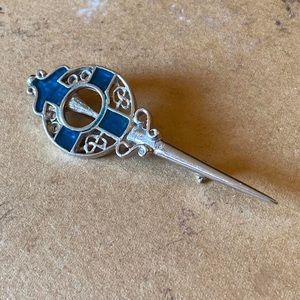 Scotland Sword Kilt Clan Brooch Pin